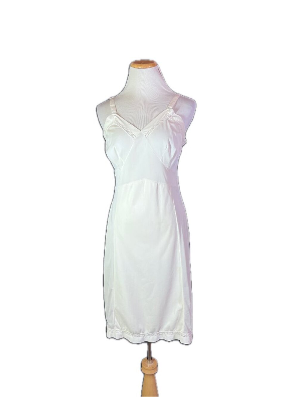Vintage Velrose Size 36 Tall Slip Pale Cream *Flaw